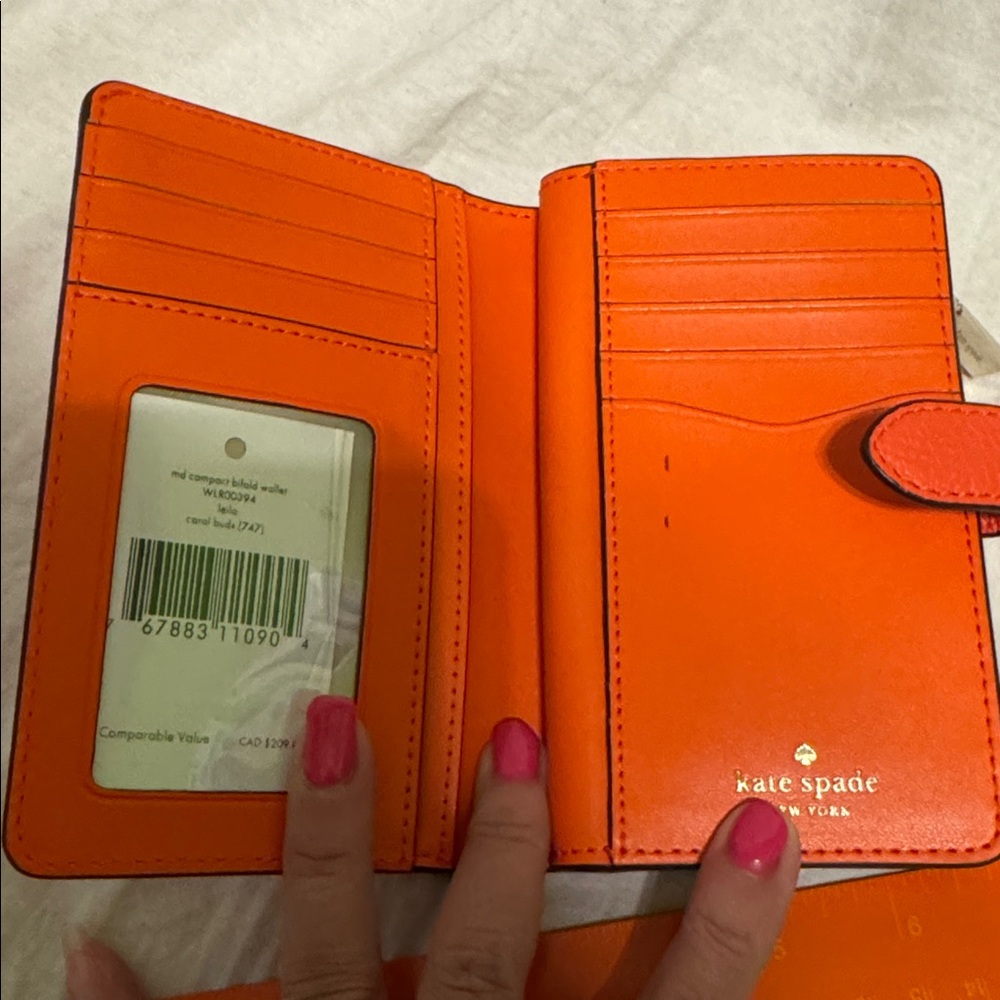 Kate Spade Coral Leather Wallet - Picture 4 of 5